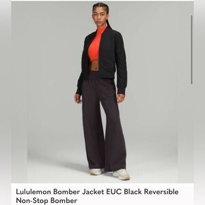 Lululemon ladies size 8 Bomber jacket/coat; Non-Stop bomber